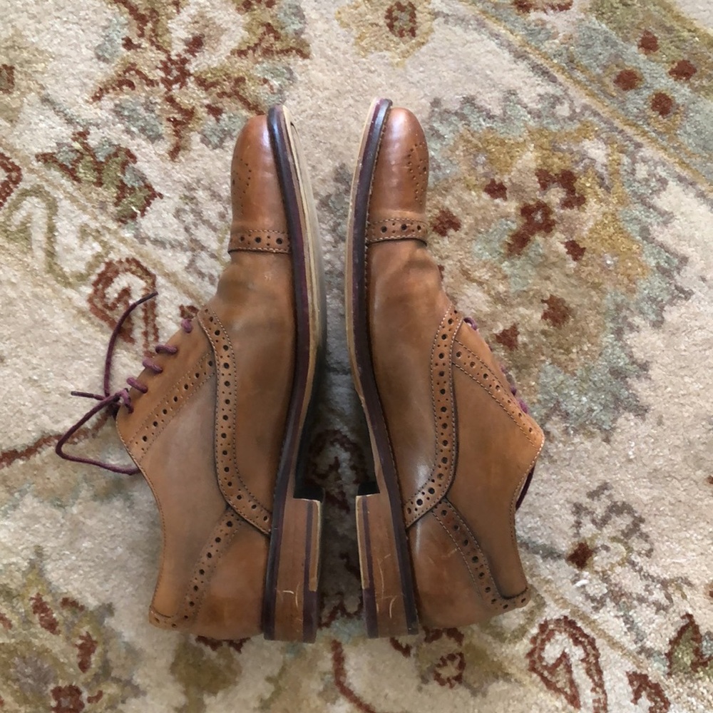 Johnston & Murphy Tan Balmoral Brogue Cap Toe Oxfords Men’s 8.5W L15 - Picture 7 of 7